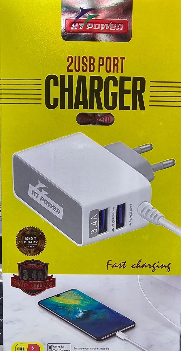 2-USB Ports Charger Fast Charging