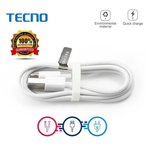 Tecno Branded Cable ultra Fast Data + charging cable