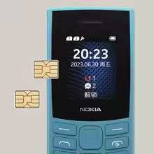Original Nokia 105 4G 2023 Feature Phone Dual SIM Bluetooth 5.0 1450mAh Battery