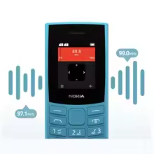 Original Nokia 105 4G 2023 Feature Phone Dual SIM Bluetooth 5.0 1450mAh Battery