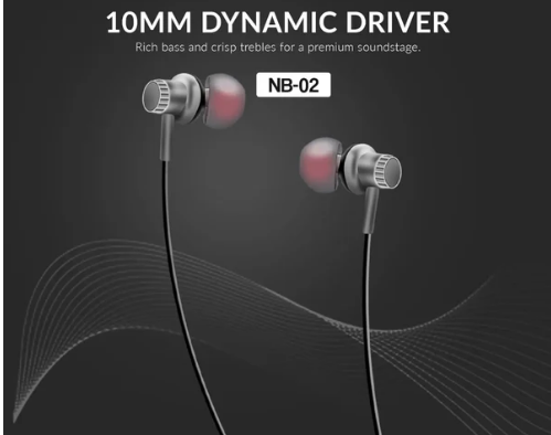 Airox NB02 Wireless Handsfree | Neckband Handsfree | Bluetooth Earphone 5.0 | Noise Free Sound